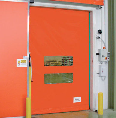 高速スパイラル PVCジッパー ドア 鉄ロールシャッター ドア 隔熱