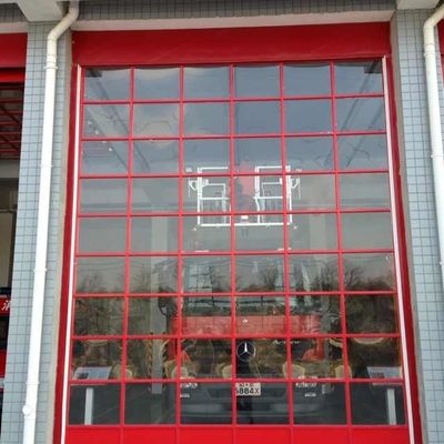 ガラスの透明なアルミニウム区分ドアは消防署のための高さの風抵抗クラス 3 を調整しました