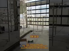 水不気 アルミ合金 グラスパネル付き セクションガレージドア 工場価格 フレームレス アルミ