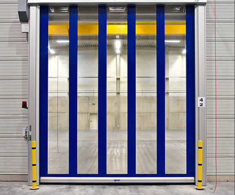 透明で速いローラー シャッター ドア、速い代理のドアによって電流を通される鋼鉄