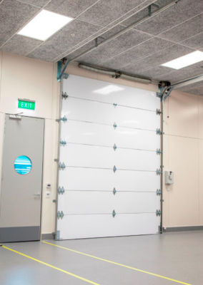 熱い電流を通されたハードウェアが付いている0.4mmの鋼板商業部門別の頭上式のドア