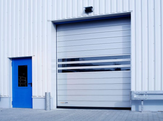 高速 アルミスピラルドア 安全センサー PLC制御 0.75KW モーター 産業用リフティングドア