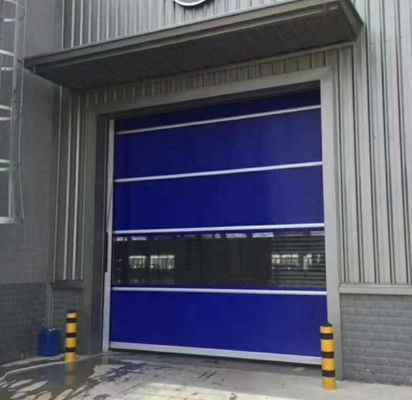 産業用 高速PVC ロールアップ 快速シャッタードア 304 不鋼鋼素材 低保守義務 鉄構造設計
