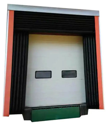調整可能な積載システム ドックドアシェルター PVC プラスチックゴム 建築 省エネ ドックドアとトラックとの間の良好な密封