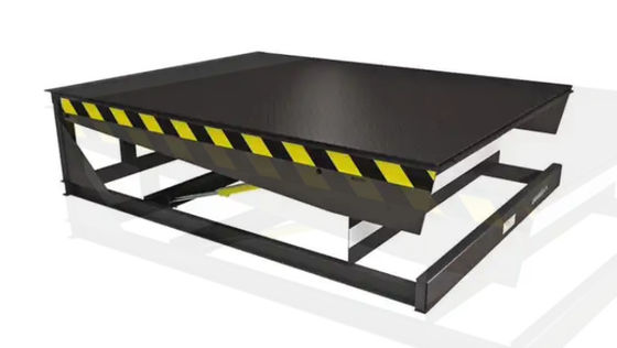 Powder Coated Mechanical Dock Door Levelers Hydraulic  Workshop Automatic Dock Plate 25000-40000LBS Safe Design
