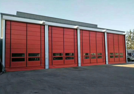 工場価格 急速 産業用PVC 倉庫/工場 内装 耐候 高速 ドア 304 ステンレス 鋼材 自動 操作