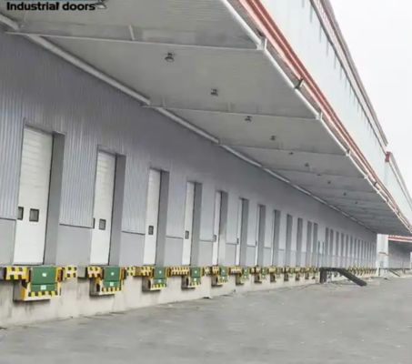 50mm-80mm Thickness Modern Steel Automatic Sliding Windproof Remote Control Commercial Insulated Sectional Garage Door in Powder Coated Finish