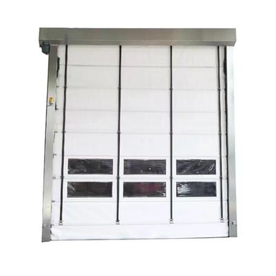 304 Stainless Steel Material for Thermal Insulation Warehouse High Quality Curtain Fabric High Speed PVC Roll Up Rapid Shutter Door