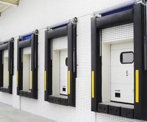 最新の産業用インテリジェント工場ローディングシステム、ドックドアシェルター。調整可能なフィット感と耐久性のある構造で、ドックを保護します。