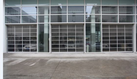 迅速な対応 透明 ガレージドア モダン アルミ ドア アクリルガラス 低価格 住宅用 電動自動