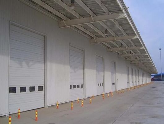 高い持続可能な産業部門別オーバーヘッド ドア二重層鋼板卸売経済ビッグ サイズ断熱ドア