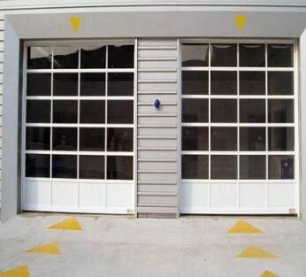 産業記号論理学区域の積地の40mmガラス ガレージの消防署のためのアルミニウム部門別のドアの風の抵抗のクラス3
