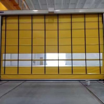 オートメーション ポリ塩化ビニールの急速なローラーのドアの最高速度の圧延シャッターPLC制御研修会の倉庫のドア