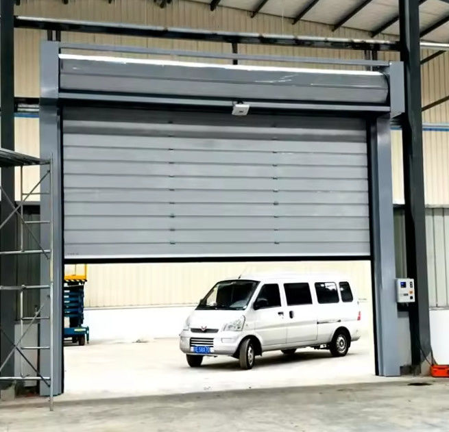 スピードスピラルドア 0.8m/s 開口 0.75KW モーターパワー 光電気センサー 安全システム